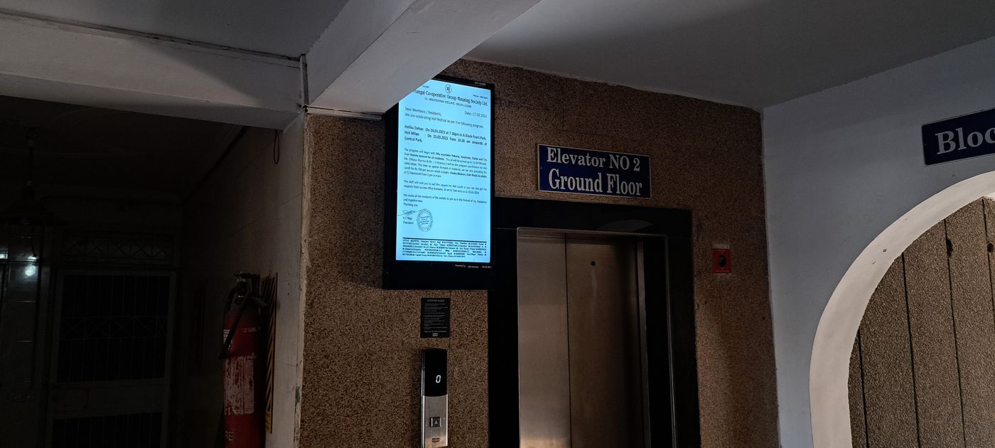 Lift Branding at Mangal Apartments, Vasundhra Enclave, New Delhi photo 1