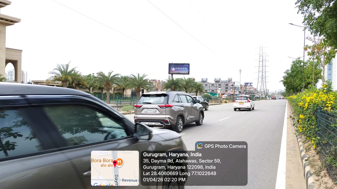 Unipole at Golf Course Extension Road Before Grand Hyatt, Gurugram photo 1